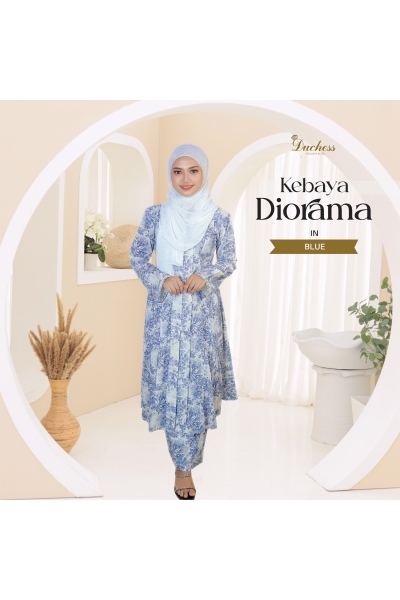 KEBAYA DIORAMA - BLUE